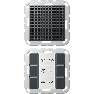 Jung SIAIA6ANM audio indoor station, Series A, matt anthracite