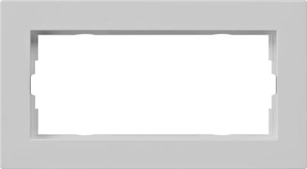 Gira 1002375 2f oM flat E2 grey cover frame