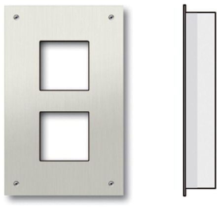 TCS ZAU2002-0030 for 2 AMI modules front panel flush-mounted box