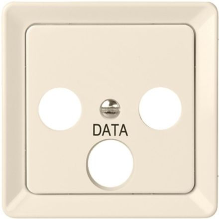 ELSO 206074 central plate antenna socket 3-hole pure white