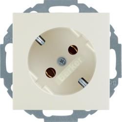 Berker 47278982 SCHUKO socket 45° white, glossy Berker S.1