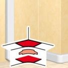 Legrand 010607 inside corner for DLPe 150/195 2-way, (pure white)