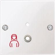 MERTEN MEG4843-0319 Central plate polar white glossy
