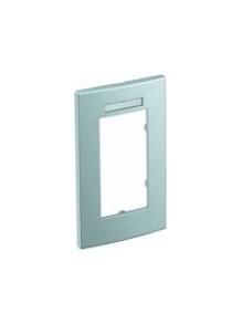 OBO Bettermann AR45-BSF2 AL Module 45 2-way aluminum painted cover frame, 6119366