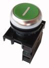 Eaton M22-DG-X1/K10 push button, 1 NO, flat, green, front mounting, 216512