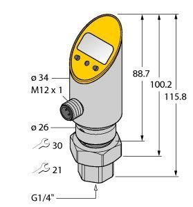 Turck 6832238 PS250R-501-LUUPN8X- H1141 pressure sensor