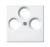 Busch-Jaeger 1743-03-914 Central plate, as cover for standard antenna sockets, alpine white