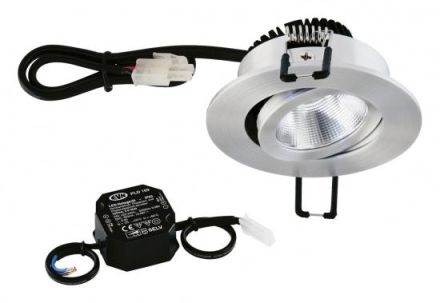 EVN PC20N61427 2700K 6W 575lm incl. power supply R sb Alu pol LED recessed ceiling spotlight