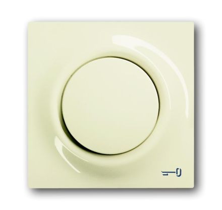 Busch-Jaeger 1789 TR-72 central plate, with operating button and glow lamp ivory/white
