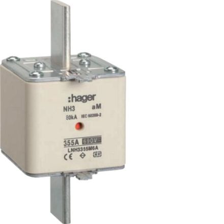 Hager LNH3355M6A NH fuse link NH3 aM 690V 355A K-detector