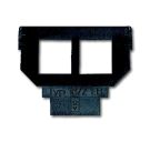 Busch-Jaeger 1872 EB socket, 2 x 6- and 8-pin modular jack, Cat. 5, unshielded