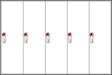 ABN GST595 for escape routes 5-door special door set (GST59-5)