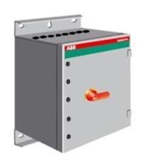 ABB Stotz-Kontakt OT1000BLRR3AZ, safety switch 3-pole 560 kW 400V with red-yellow handle, 1SCA022512R7810