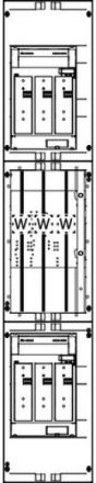 ABN NH1-Zug./250A NH1 250x1350mm transformer panel (W19X112N)