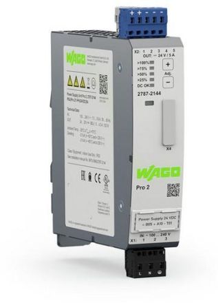 Wago 2787-2144/000-070 Pro 2 1-ph DC24V 5A TopBoost PowerBoost power supply