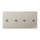 Jung ES12-250R1 cover with rocker arm, cylinder, 2-way, 2 x 2 rocker arms, horizontal, series LS 1912, stainless steel