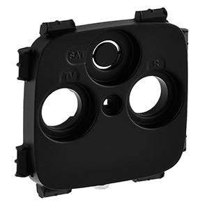 Legrand 754808 cover Valena Allure TV-R-SAT 30mm matt, (black)