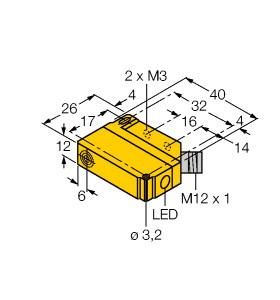 Turck 1635527 BI5U-Q12-AN6X2-H1141 Inductive sensor