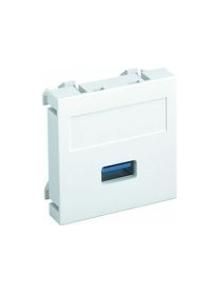 OBO Bettermann MTG-U3A S AL1 socket with screw 45x45mm multimedia carrier USB 3.0 A, 6104880