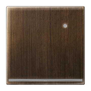 Jung ME1539-OATLNW LED orientation light with integrated brightness sensor, thermoplastic painted, LS series, antique brass