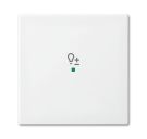 Busch-Jaeger 6234-10-914 Rocker switch, 1-way, with symbol 'Dimmer' alpine white