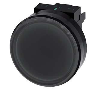 Siemens 3SU1200-1SK10-2SA0 sensor button 22mm round black 24VDC 4-pin