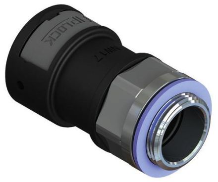Fränkische Rohrwerke 4891733300 ASPA-29M40SB-8 black metal db metric K connection screw