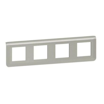 Legrand 079308L Mosaic 4x2-mod.horizontal alu frame