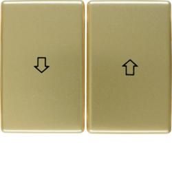 Berker 14340102 Rocker switch with imprint symbol arrow gold, metal Berker Arsys