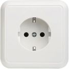 ELSO 215040 flush-mounted socket with solid plate 16A pearl white