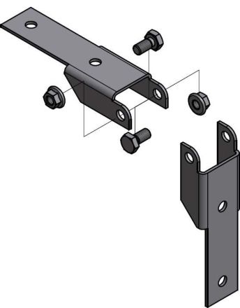 Schletter Solar 129061-001 ridge connector set flat roof system FlatGrid/FixGrid