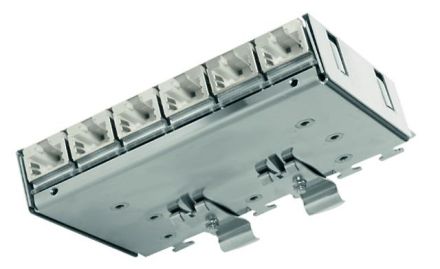 Telegärtner J02021A0055 MPD6-HS K Cat.6A for rail TH35 distributor
