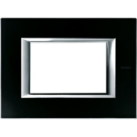 Bticino HA4803VNN frame 3m glass night black