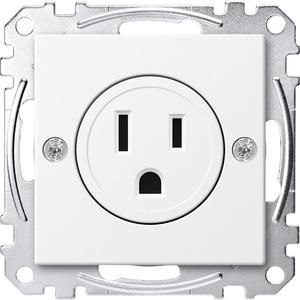 MERTEN MEG2151-0419 USA socket insert 15A polar white System M