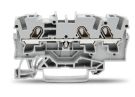 Wago 2004-1301 TOPJOB S 4qmm 3-wire grey feed-through terminal