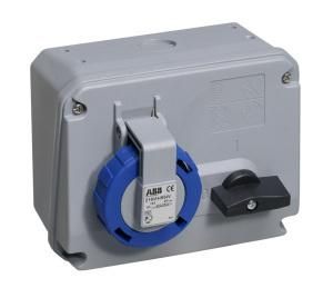 ABB Stotz-Kontakt 216MHS6W, Switchable wall socket, 16 A 6h, IP67, 2P+E, 2CMA167801R1000