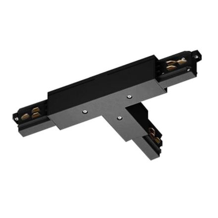 LTS ST-A T/PE-OUT-L/9013 black attachment T-connector polarity outside left ( 660283 )