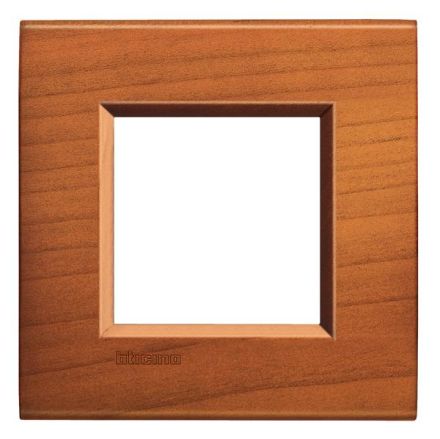 Bticino LNA4802LCA Light frame CHERRY 2-module, (wood)