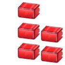 Siemens 5TG8061 cap set set with 5x red/transparent