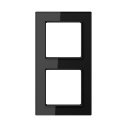 Jung AC582GLSW glass frame 2-way, vertical and horizontal mounting, glass, A CREATION, black