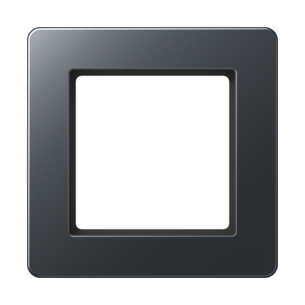 Jung AF581BFANM frame 1-way, vertical and horizontal mounting, thermoplastic painted, A FLOW, matt anthracite