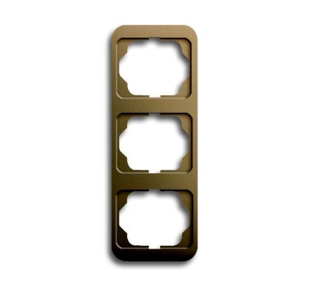 Busch-Jaeger 1733-21 cover frame, 3-way frame bronze