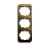 Busch-Jaeger 1733-21 cover frame, 3-way frame bronze