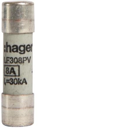 Hager LF308PV fuse for PV 10x38 mm 1000V DC 8A