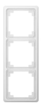 Jung CDP583WW frame 3-way, vertical and horizontal mounting, Duroplast, CD PLUS, alpine white