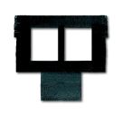 Busch-Jaeger 1875 EB socket, 2 x 8-pin modular jack Cat.5E and Cat. 6 shielded/unshielded