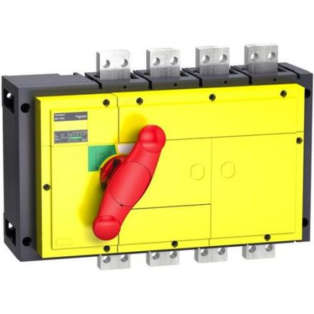 Schneider Electric 31351 INS1600 4P with red rotary actuator switch disconnector