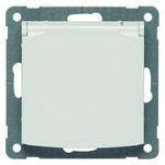 Hochköpper 00321511 earthing pin aluminum hinged cover socket