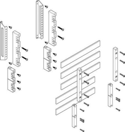 ABN deep 60mm with CU 30x5mm 5-pole 32mm busbar module (MTSC13645)