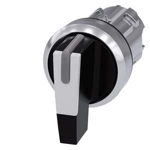 Siemens 3SU1052-2CN60-0AA0 toggle switch illuminated 22mm round black white